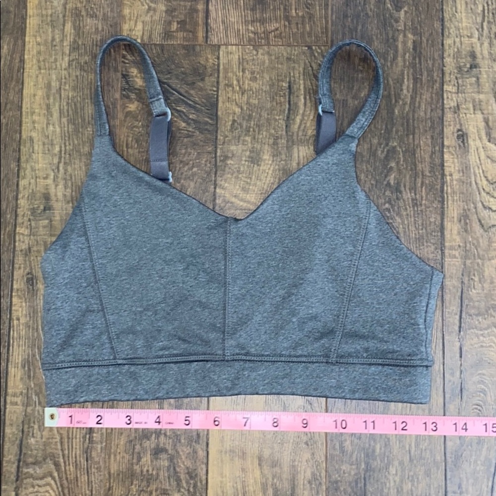 Grey sports bra